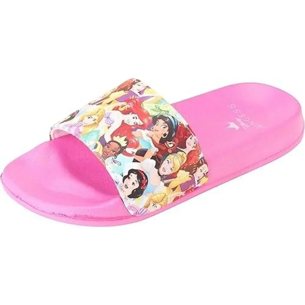 Disney Girls' Princess Sandals Slip-On Beach/Pool Slides Little Kid L (2/3) New